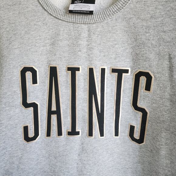 NIKE x NFL Team Apparel New Orleans Saints Gray Black Sweatshirt – Women's Small - Picture 5 of 8